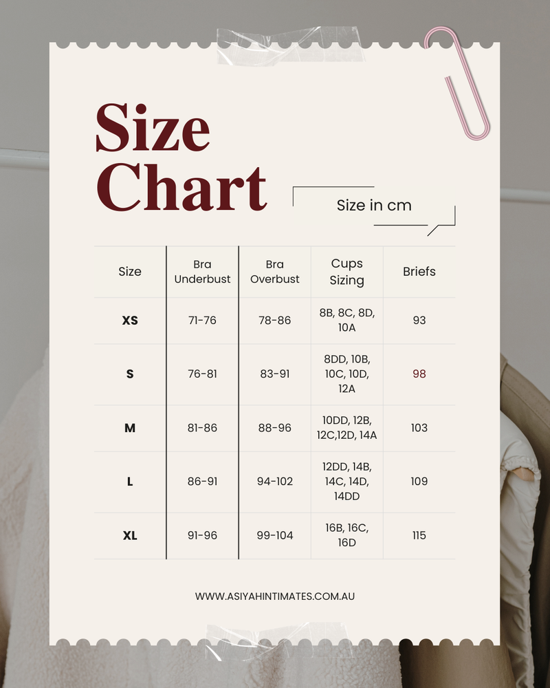 Sizing Chart